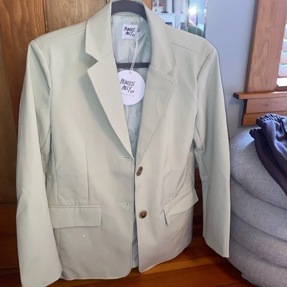 princess polly green blazer dress Kenzie Mini Dress Green